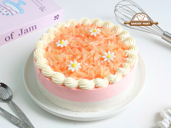 Công thức làm bánh Mousse Bưởi Hồng thơm mát, dậy vị