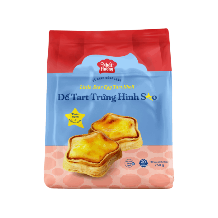 Đế Tart Trứng Hình Sao Nhất Hương (750 g - 30 cái) - Ảnh 1