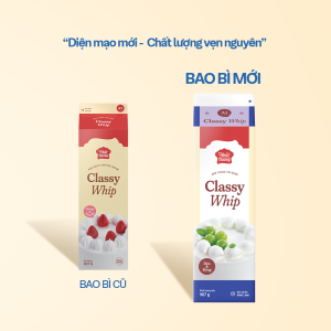 Thay đổi bao bì kem Classy