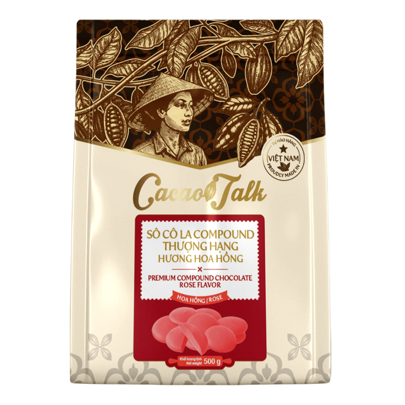 so-co-la-nut-huong-hoa-hong-500g Sô Cô La Compound Thượng Hạng Hương Hoa Hồng Cacao Talk (500 g) - Ảnh 1