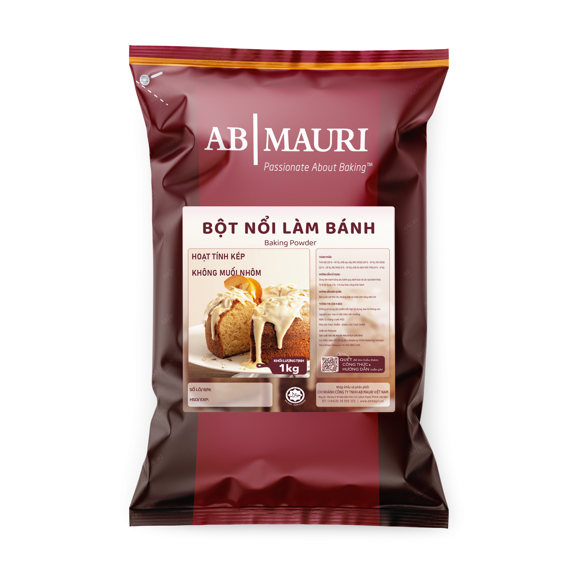 bot no mauri 1kg Bột Nở Mauri (1kg) - Ảnh 1