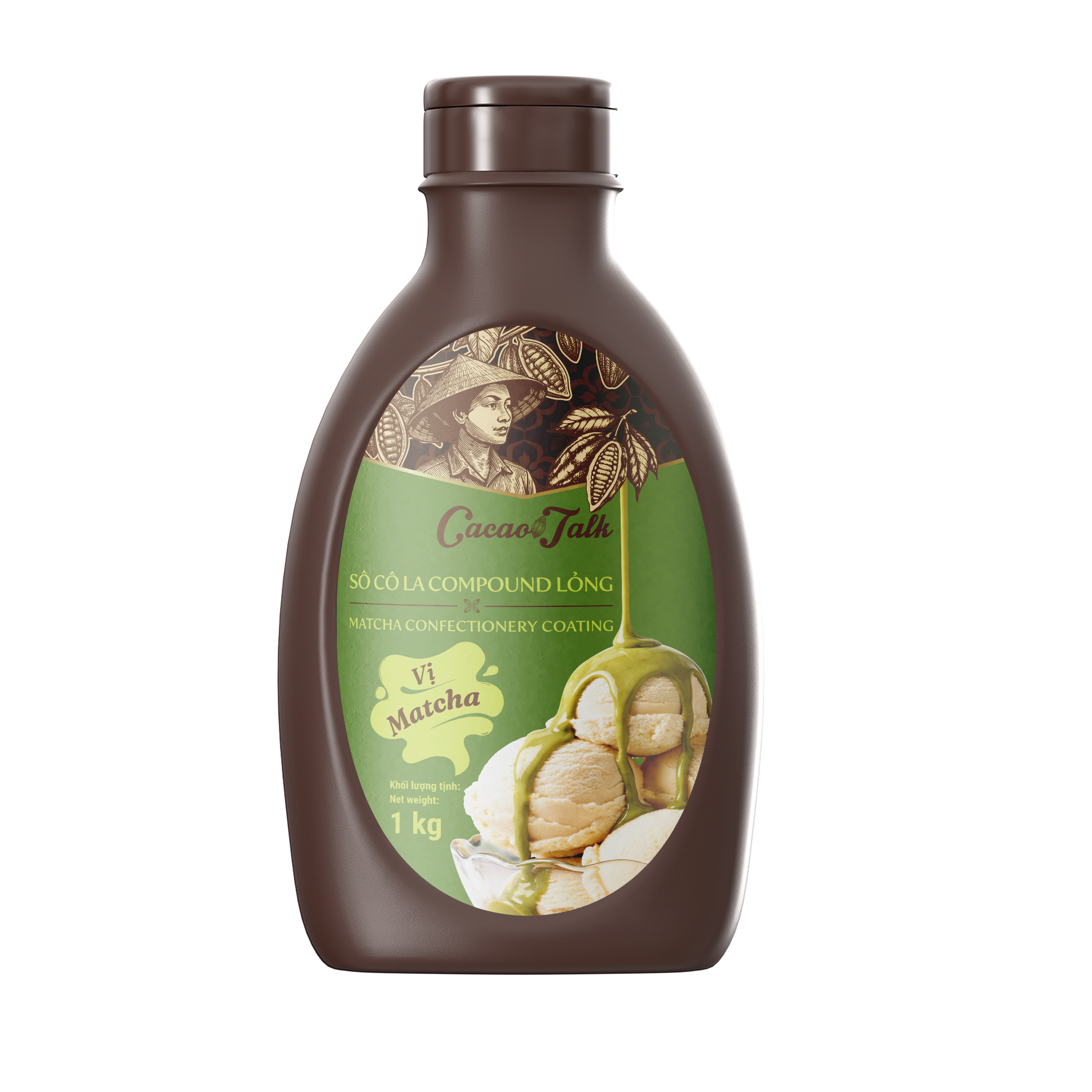 SCL COMPOUND MATCHA Sô Cô La Compound Lỏng Vị Matcha Cacao Talk (1kg) - Ảnh 1
