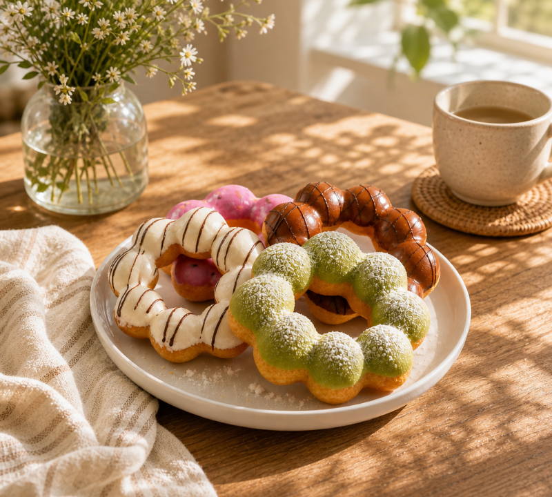 Mochi Donut – Món bánh ăn vặt đường phố dẻo mềm, giòn thơm đầy cuốn hút 
