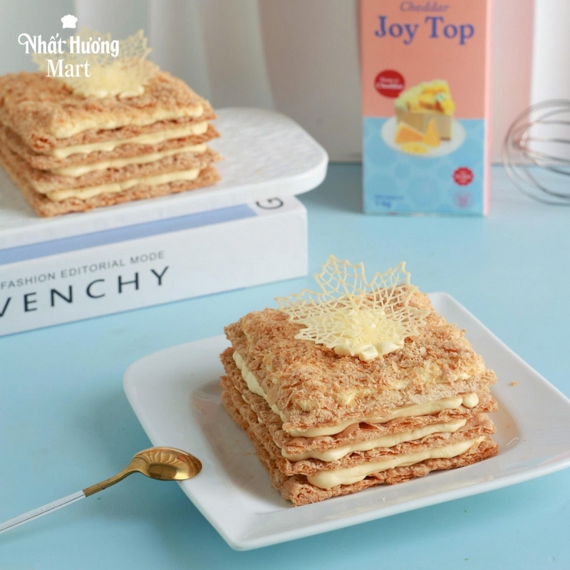 Bánh Napoleon giòn ngon, béo thơm đầy hấp dẫn