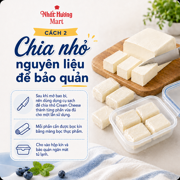Bảo quản Cream CheeseBảo quản Cream Cheese