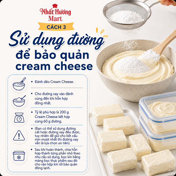 Bảo quản Cream Cheese