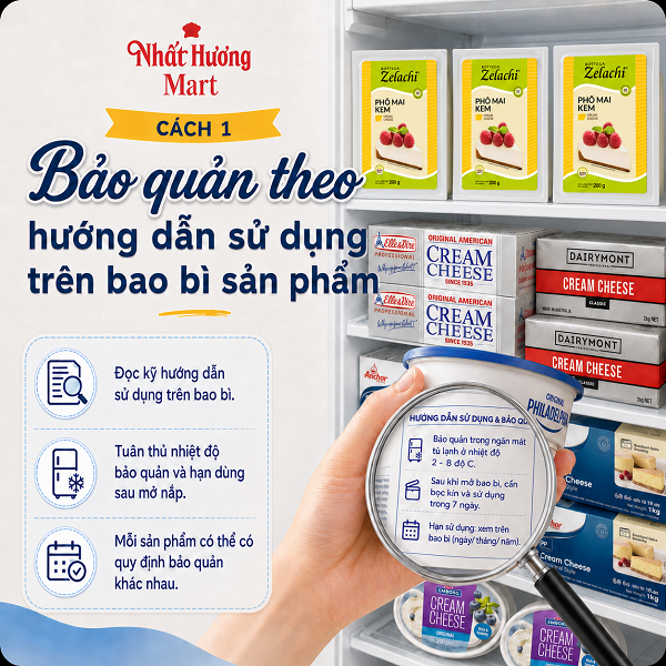Bảo quản Cream Cheese