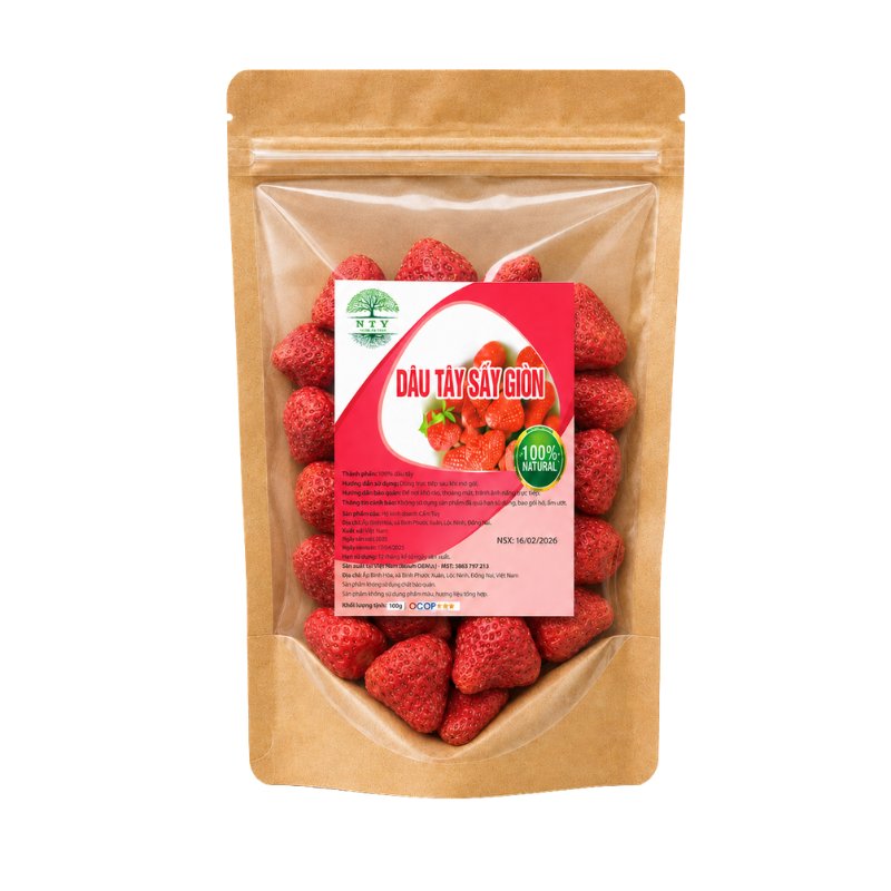 dau-say-ntv Dâu Tây Sấy (250g) - Ảnh 1
