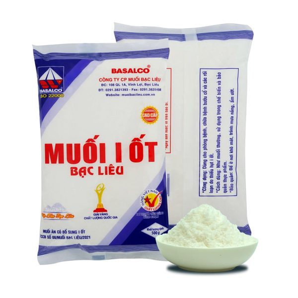 muoi i ot bac lieu 500gr Muối I Ốt Bạc Liêu (500g) - Ảnh 1