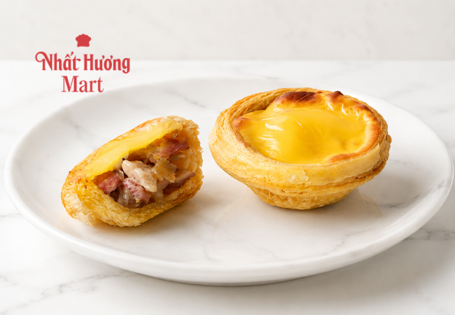 Tart Phô Mai - Thịt Xông Khói