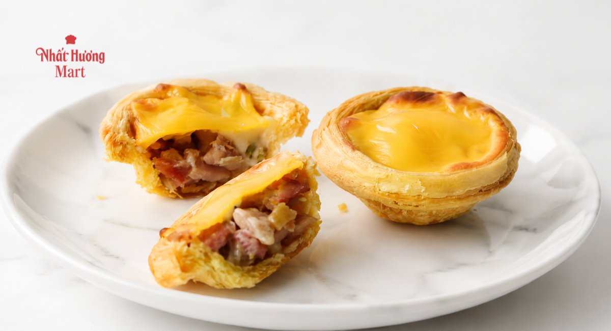 Tart Phô Mai - Thịt Xông Khói