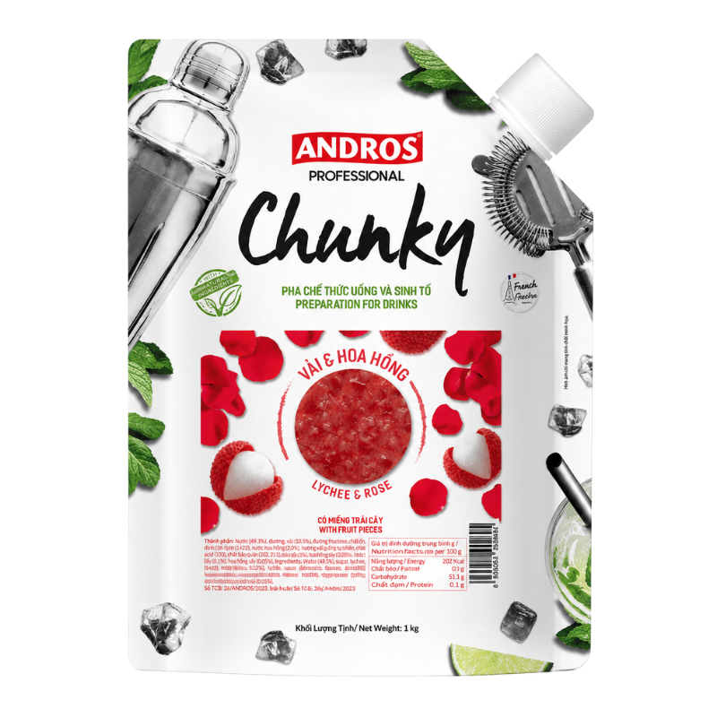 vai-hoa-hong-chunky Mứt Vải Hoa Hồng Chunky (1kg) - Ảnh 1