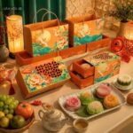 Hộp Trung Thu 4 Bánh 2 Tầng Vân Hoa/Ling - Ảnh 2