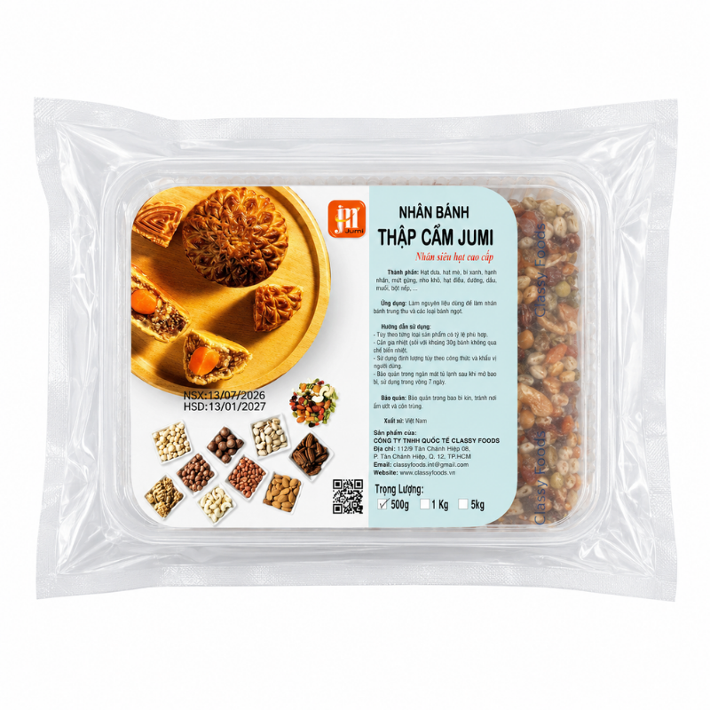 nhân siêu hạt Nhân Thập Cẩm Siêu Hạt Cao Cấp Jumi (500g) - Ảnh 1