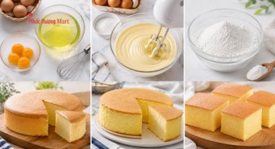 Phương pháp làm cốt bánh bông lan