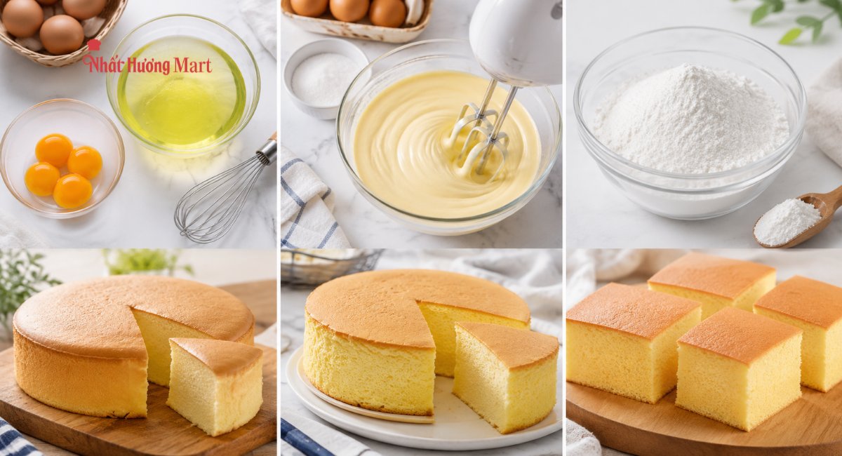 Phương pháp làm cốt bánh bông lan