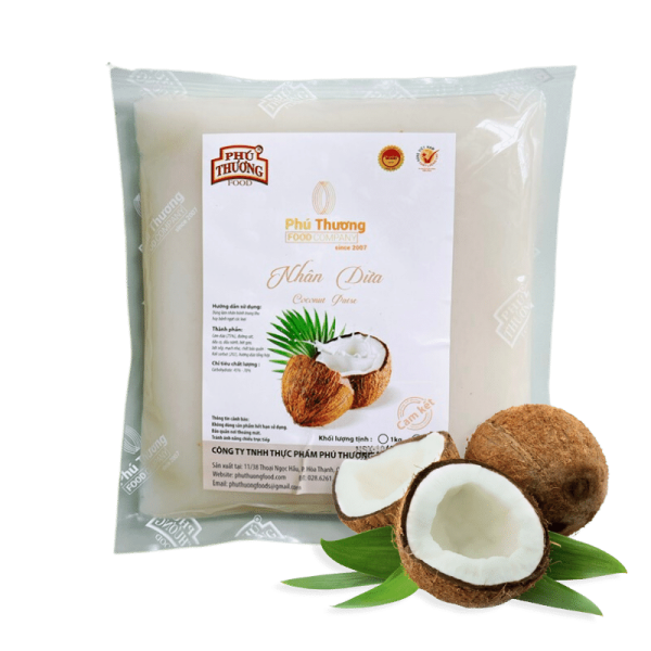 nhan dua (Mã PTF) Nhân Sữa Dừa Phú Thương (1kg) - Ảnh 1