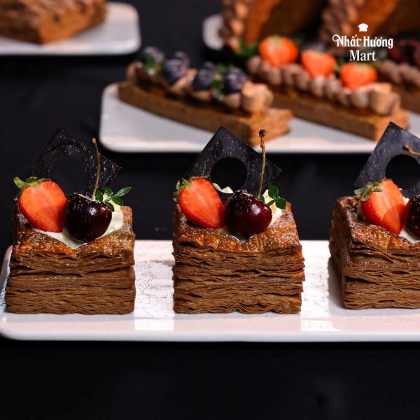 tam can puff pastry vi so co la 2 4 công thức bánh từ Tấm Cán Puff Pastry Vị Sô Cô La Nhất Hương